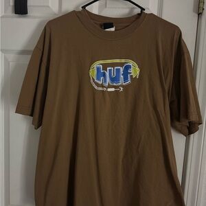 HUF Brown Graphic T-Shirt (men’s large)